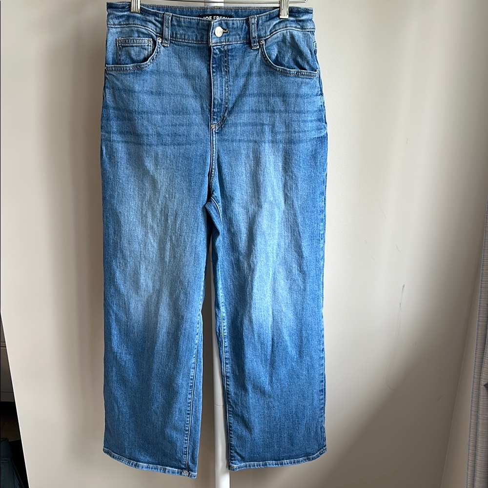 Joe Fresh High Rise Wide Leg Classic Blue Denim Jeans Size 30
